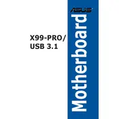 ASUS X99-PRO-USB 3.1 Motherboard manual cover