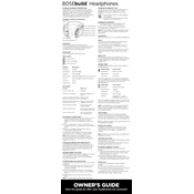 Bose BOSEbuild Headphones manual cover