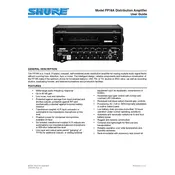 Shure FP16A Microphone manual cover