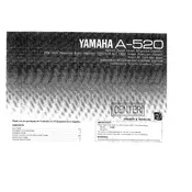 Yamaha A-520 Amplifier manual cover