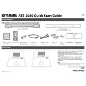 Yamaha ATS-2030 Soundbar manual cover