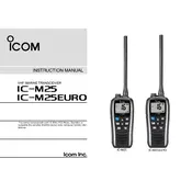 Icom IC-M25 Transceiver manual cover