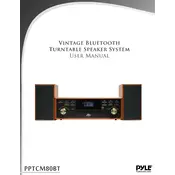 Pyle PPTCM80BT Speaker System manual cover