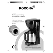 Korona 10700 Coffee Maker manual cover