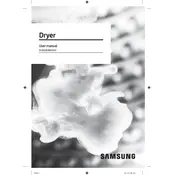 Samsung DVE45B6300 Dryer manual cover