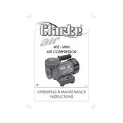 Clarke 2310017 Wiz Mini Air Compressor manual cover