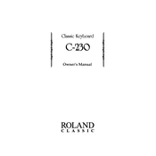 Roland C-230 manual cover