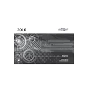 Chevrolet Express 2016 manual cover