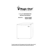 Magic Chef MCBR170BMD Refrigerator manual cover