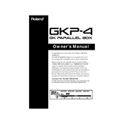 Roland GKP-4 manual cover