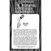 Shure PE566 Microphone manual cover