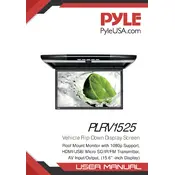 Pyle PLRV1925 Monitor manual cover