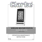 Clarke 4501002 WS100 Wireless Weather Station manual cover