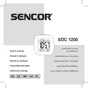 Sencor SDC 1200 B Clock manual cover