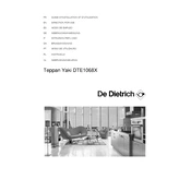 De Dietrich DTE1068X Hob manual cover