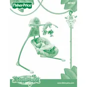 Fisher Price Mattel Rainforest Open Top Cradle Swing M1187 Swing manual cover