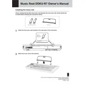 Yamaha DDKU-R7 Keyboard manual cover