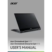 Acer Chromebook Spin 513 CP513-2H-K62Y Laptop manual cover