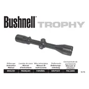 Bushnell Trophy Scope manual cover