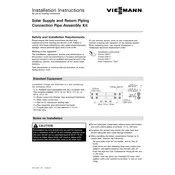 Viessmann Solar Supply and Return Piping Accessory manual cover