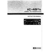 Icom IC-45A Transceiver manual cover