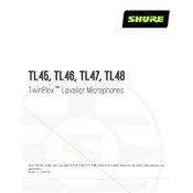 Shure TL45 Microphone manual cover