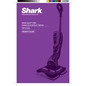 Shark SONIC DUO PRO SP1000 Cleaner manual cover