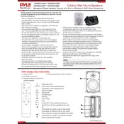 Pyle PDWR46IFBBK Speaker manual cover