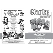 Clarke 6010510 220 Arc Welder manual cover