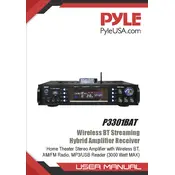 Pyle P3301BAT Amplifier Receiver manual cover