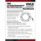 Pyle TW18 Tweeter manual cover