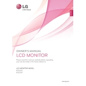 LG IPS225T IPS225T-BN.AUS Monitor manual cover