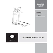 Horizon Fitness CT61 2006 Treadmill manual cover