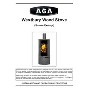 AGA Westbury Wood Stove Stove manual cover