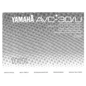 Yamaha AVC-30U Amplifier manual cover