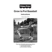 Fisher Price Mattel Grow to Pro Baseball 72818 Toy manual cover