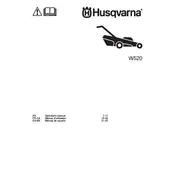 Husqvarna W520 Lawn Mower manual cover