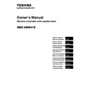 Toshiba RBC-AMS41 Remote Control manual cover