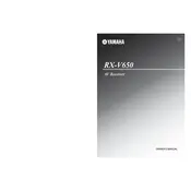 Yamaha RX-V650 Receiver manual cover