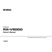 Yamaha RX-V500D Receiver manual cover