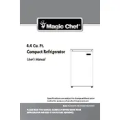 Magic Chef MCAR440BE Refrigerator manual cover