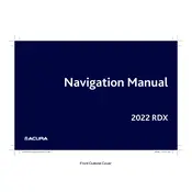 Acura RDX Navigation 2022 SUV manual cover