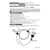 Sealey VS0209 Bleeder manual cover