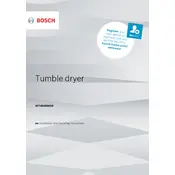 Bosch Series 4 WTH84000GB Dryer manual cover