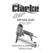 Clarke 3110385 CSN1C Air Nail Gun manual cover