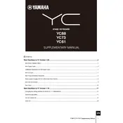 Yamaha YC61 Piano manual cover