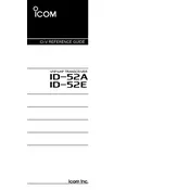 Icom ID-52A Transceiver manual cover