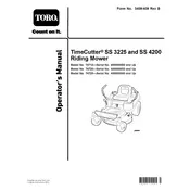 Toro TimeCutter SS 4200 74720 Mower manual cover