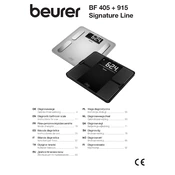 Beurer BF 405 Signature Line Scale manual cover