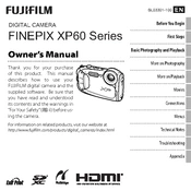 Fujifilm FinePix XP60 Camera manual cover